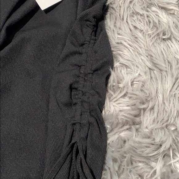 Zara Ribbed Top with Gathered Details Top - Picture 6 of 10